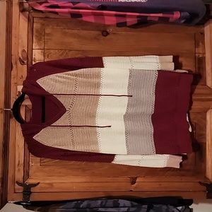 Knit knit hooded sweater 2xl